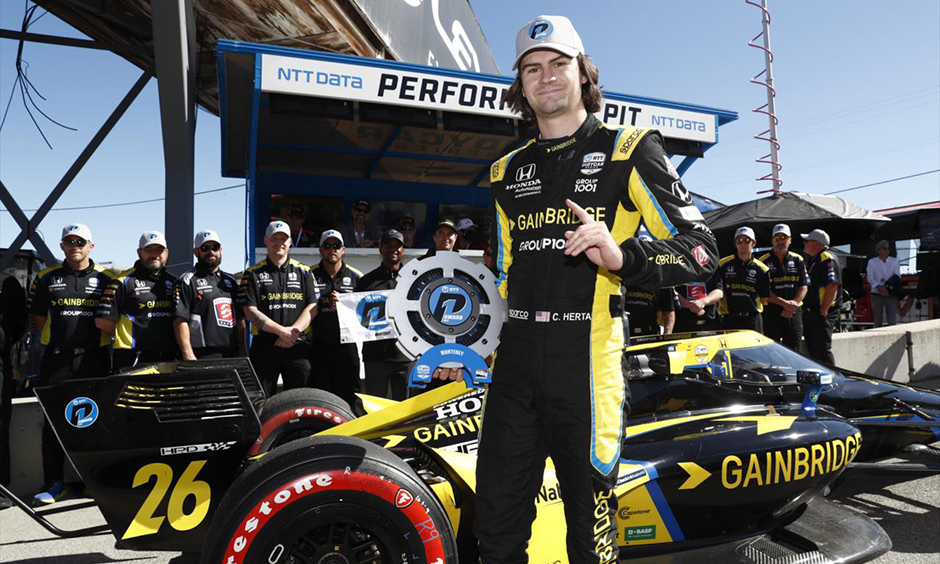 thumbnail for Herta Continues Mastery of Laguna Seca with NTT P1 Award