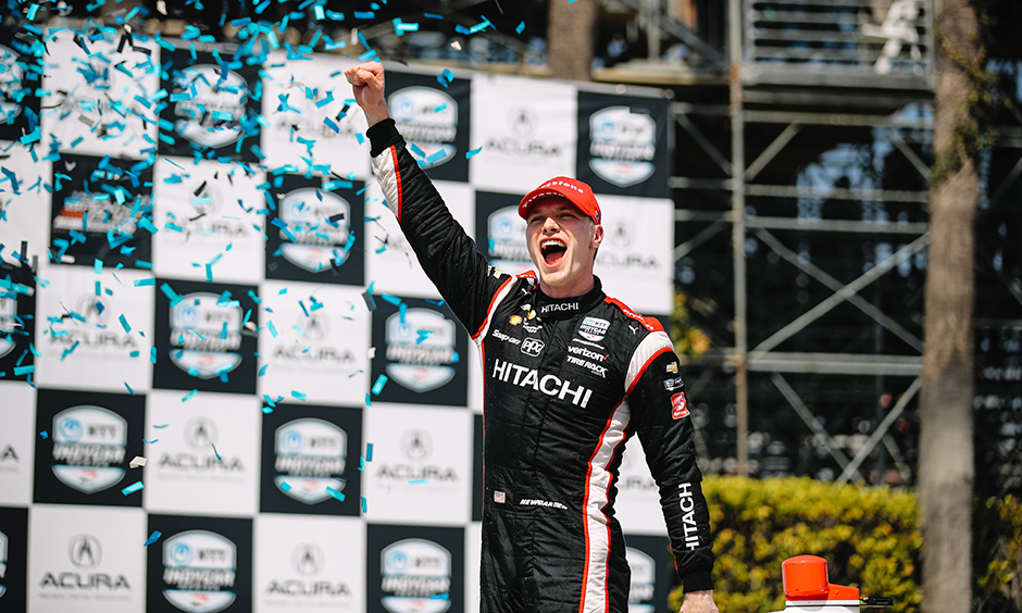 thumbnail for Newgarden Keeps Penske Perfect with Long Beach Win
