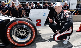 Thumbnail for Newgarden Takes Dramatic Pole in Closing Seconds at Detroit
