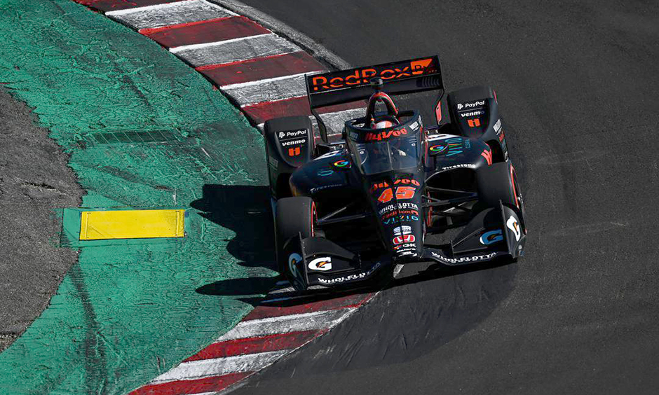 Christian Lundgaard at the Corkscrew at Laguna Seca