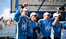 Thumbnail for Newgarden Takes First Pole since 2022 at St. Petersburg