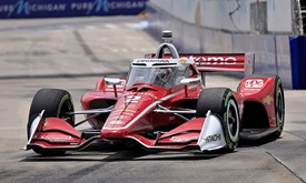 Thumbnail for Newgarden Climbs to Top in Detroit Warmup