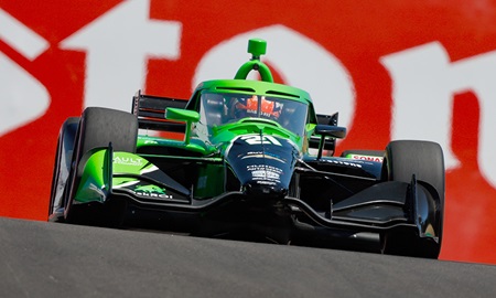 thumbnail for VeeKay Jumps to Top of Warmup at Laguna Seca