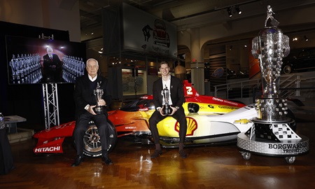 thumbnail for Newgarden, Penske Bask in Glow of ‘Baby Borg’ Trophies