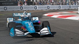 Thumbnail for Josef Newgarden Steps Up during Morning Warmup; Race at Noon ET