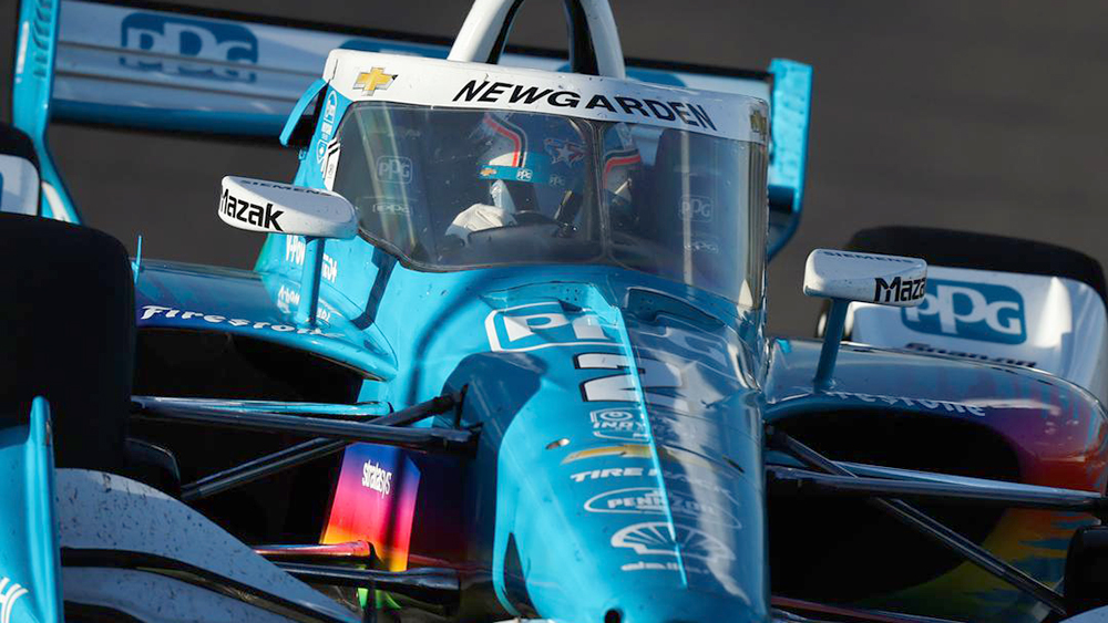 thumbnail for Josef Newgarden Wastes No Time Climbing to Top in WWTR Practice