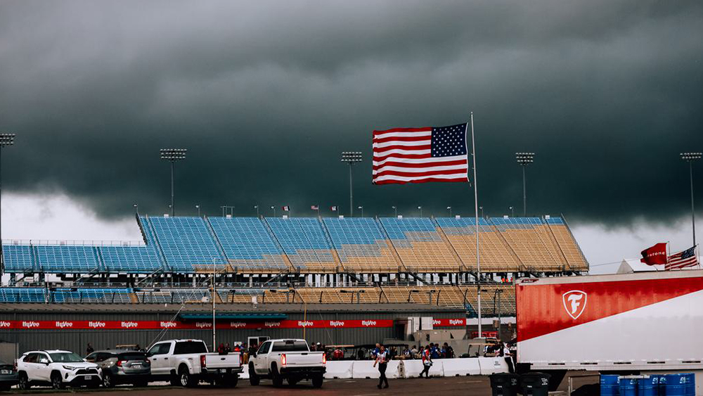 Inclement weather at Iowa