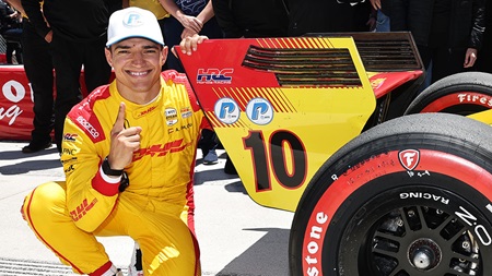 thumbnail for Alex Palou Continues Title March at Laguna Seca; Pato O'Ward Starting Second