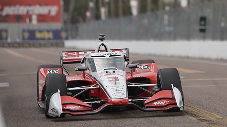 thumbnail for Scott McLaughlin Jumps to Top of Opening Practice at St. Pete