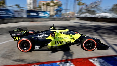 thumbnail for Will Power, Andretti Drop Hammer in Opening Long Beach Practice