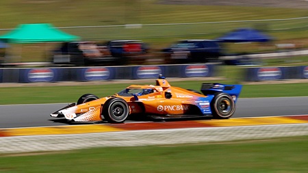thumbnail for Scott Dixon Finds Leading Pace in Warmup at Road America