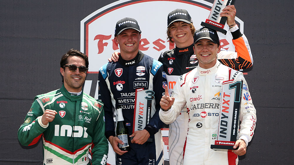 HMD's top four finishes in Race 1 at Mid-Ohio
