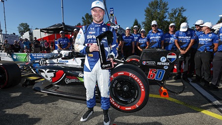 thumbnail for Steady Progress Helps Grateful Felix Rosenqvist Win Portland Pole