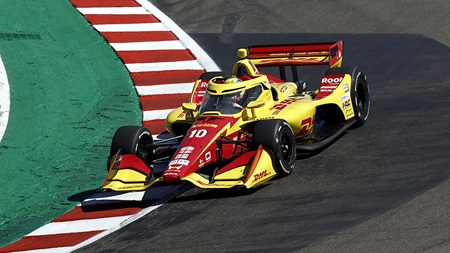 thumbnail for Champ Alex Palou Keeps Foot on Gas To Lead Laguna Seca Practice