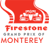 Logo for the 2024 Firestone Grand Prix of Monterey
