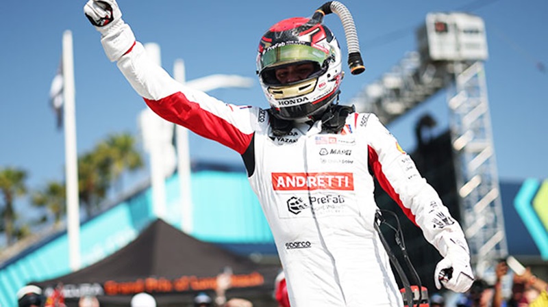 Kyle Kirkwood wins the 50th Acura Grand Prix of Long Beach