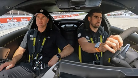 thumbnail for Chevrolet Pace Car // Ryan Hunter-Reay and Rinus VeeKay
