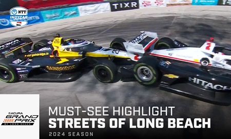 thumbnail for Must-See Highlight: Late Race Contact Between Newgarden and Herta