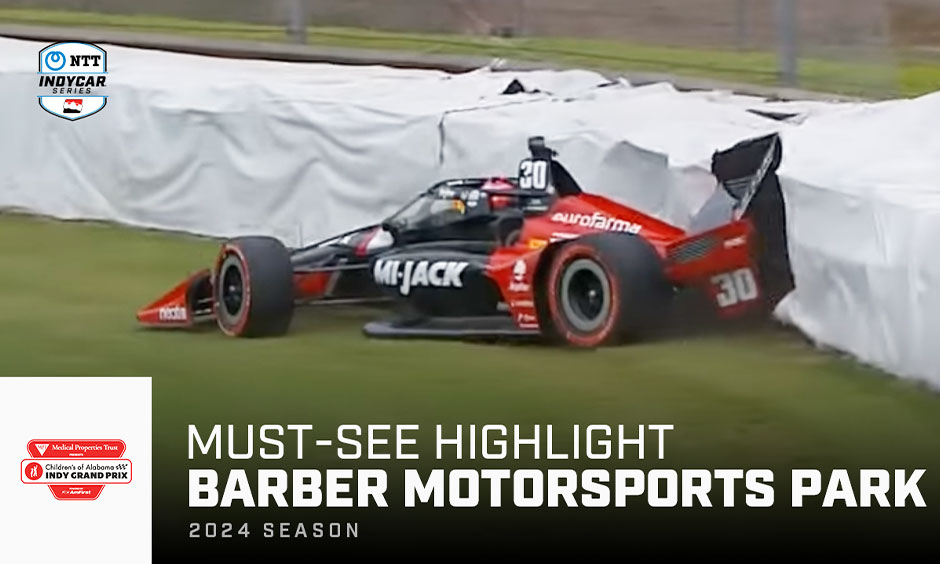 thumbnail for Must See Highlight: O'Ward sends Fittipaldi sliding at Barber