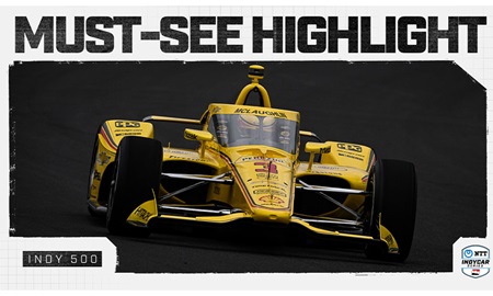 thumbnail for Must See Highlight: McLaughlin Top Of Indy 500 Practice Leaderboard