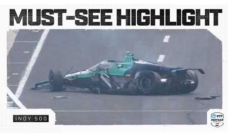 thumbnail for Must See Highlight: Marcus Ericsson Indy 500 Practice Crash