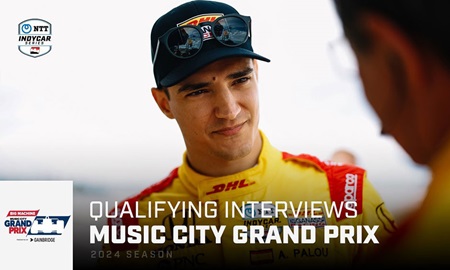 thumbnail for Driver Reaction from Qualifying for the 2024 Music City Grand Prix