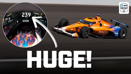 thumbnail for Scott Dixon Reels off Blistering Lap with Hybrid Boost on Fast Friday
