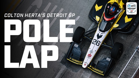 thumbnail for Colton Herta Turns up the Heat with Repeat Detroit Pole