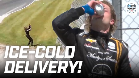 thumbnail for Cheers to That! Santino Ferrucci Celebrates With Beer From Fans