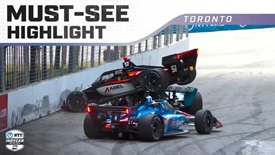 Thumbnail for Jacob Abel and Josef Newgarden Collide in Multi-Car Crash