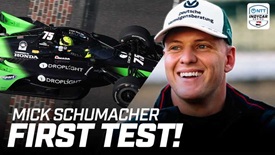 Thumbnail for Mick Schumacher Reacts After First Laps in INDYCAR