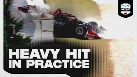 thumbnail for Scott McLaughlin OK After Heavy Practice Crash