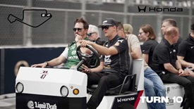 Thumbnail for Honda Track Walk: Mick Schumacher, Graham Rahal at Long Beach