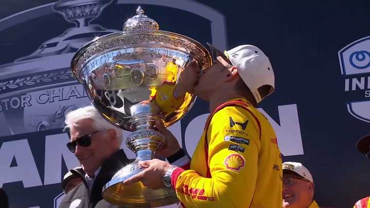  Alex Palou Celebrates Fifth Championship